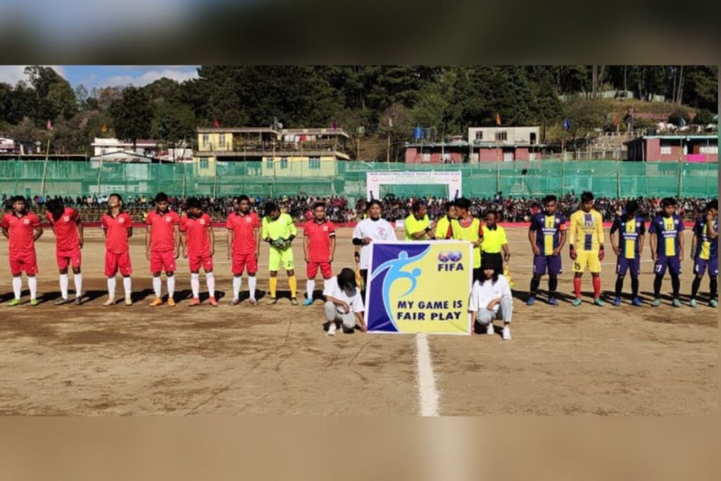 Ka kynhun ïalehkai ka Ri Bhoi United FC bad ka Naco Imphal shwa ban sdang ka jingïalehkai ha Nongstoin