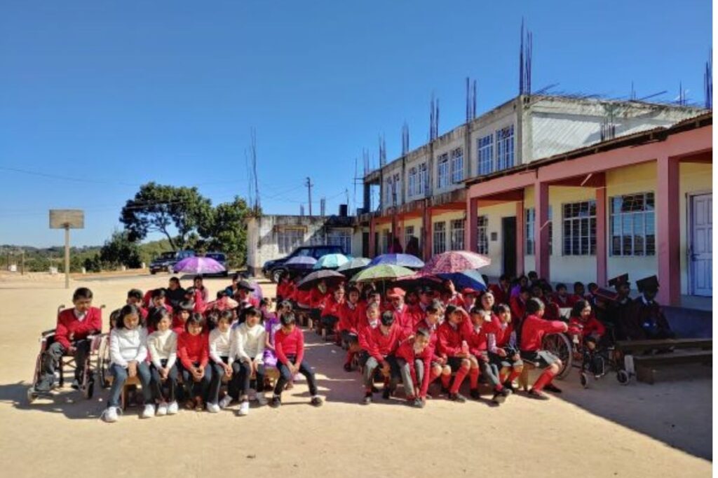 Ka Mairang Vidyajyoti Inclusive Secondary School Sangshong ka la rakhe ïa ka sngi kyrpang kiba don duna ha ki dkhot met ha ïingskul ha Sangshong.